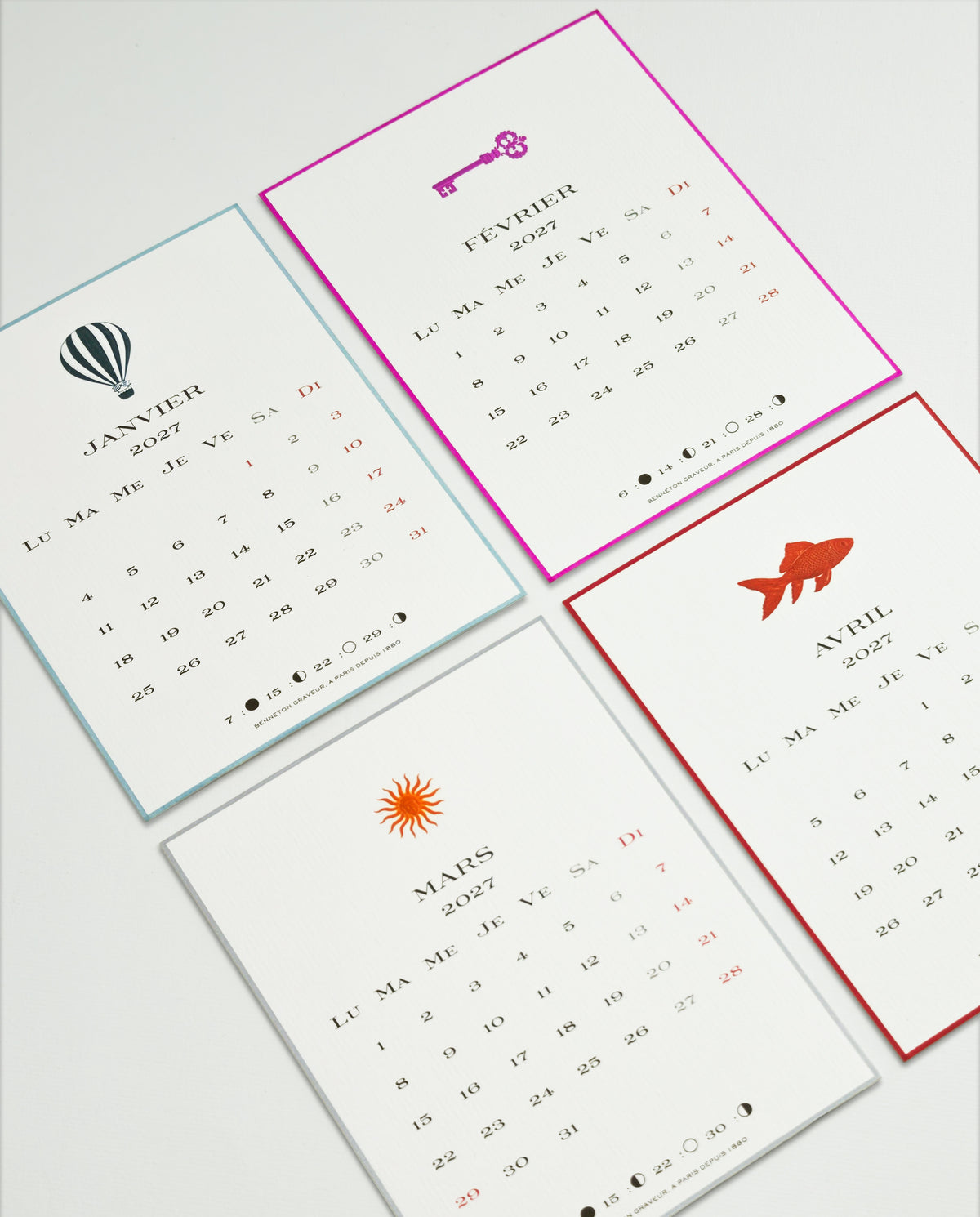 Calendrier 2027 version française