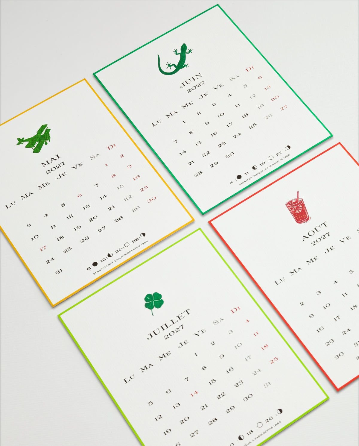 Calendrier 2027 version française
