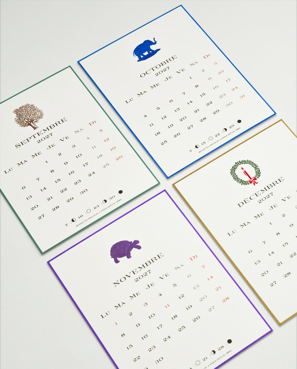 Calendrier 2027 version française