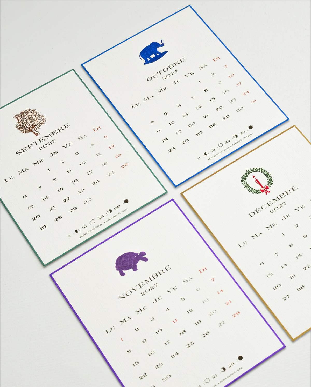 Calendrier 2027 version française