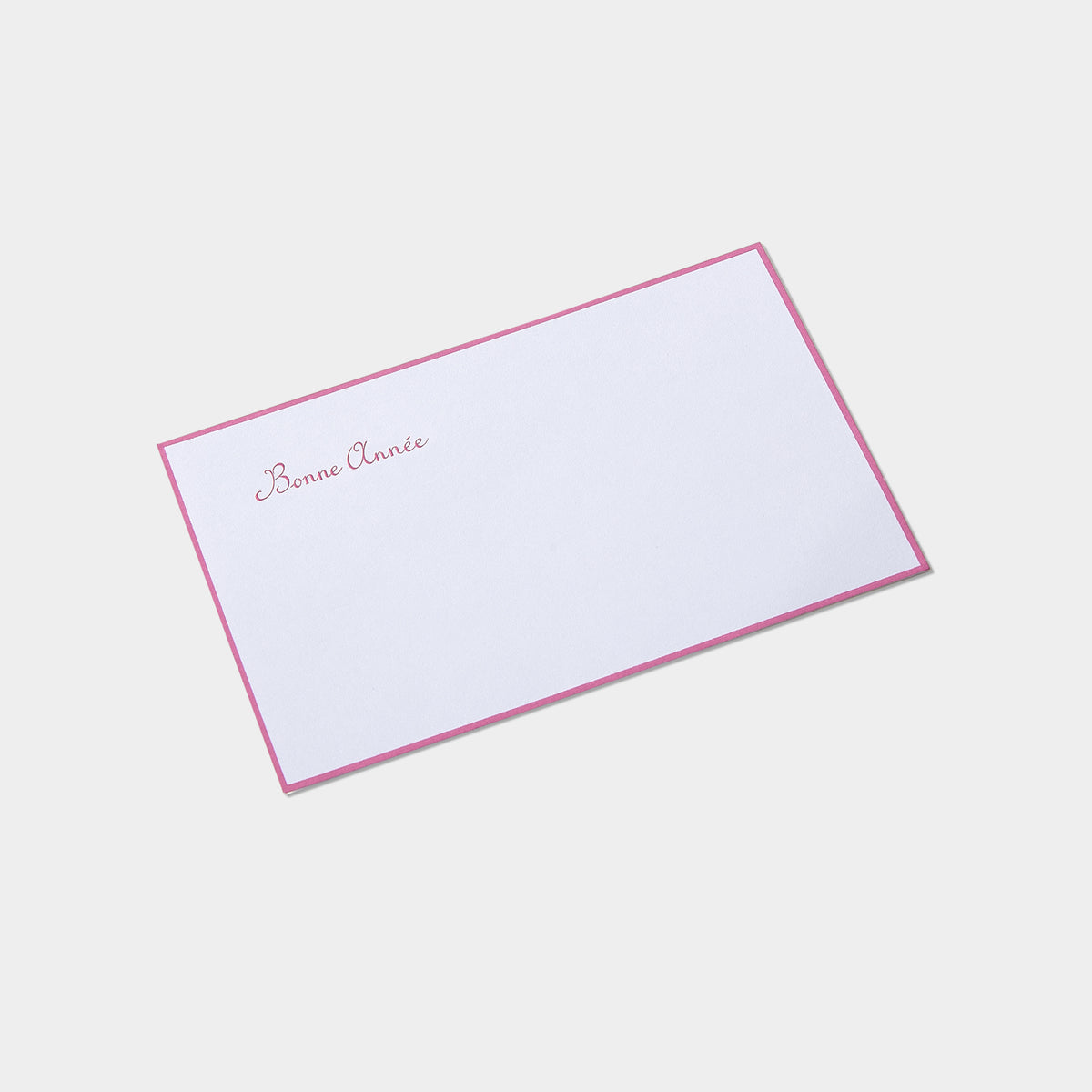 Carte festive motif bonne année rose 