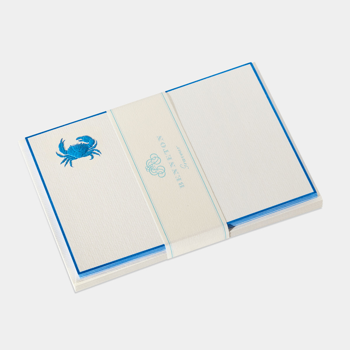 Cartes de correspondance de crabe bleu-roi  Benneton Graveur